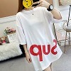 ゆったりオーバーサイズ カジュアルTシャツ M ホワイト
